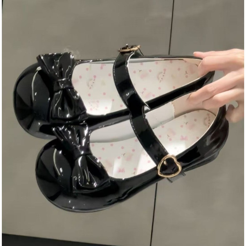 Leather Classic Strap - Sweet Cute Style Bow Lolita Shoes