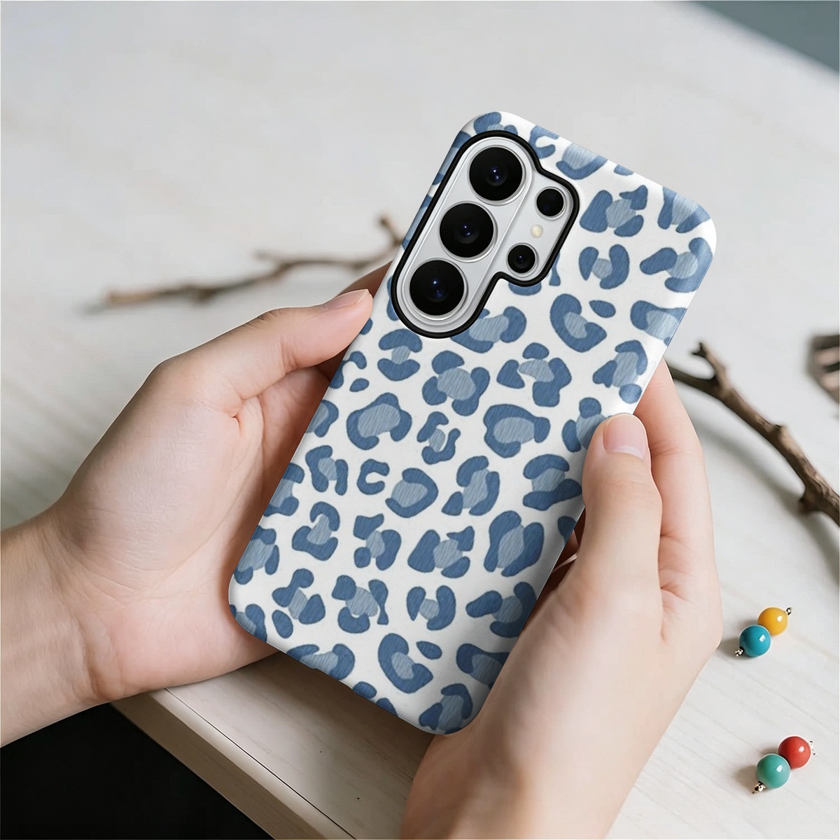 Blue Leopard Print 2-in-1 Dual - Samsung Galaxy S24 ulasan dan harga