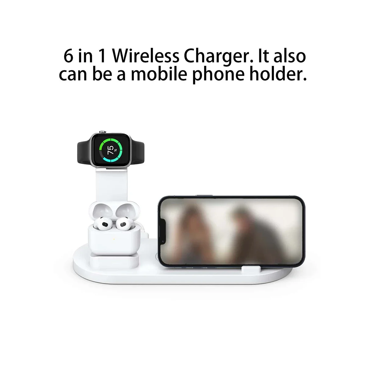 7 In 1 Wireless Charger Stand  - Smartwatch X12 ulasan dan harga